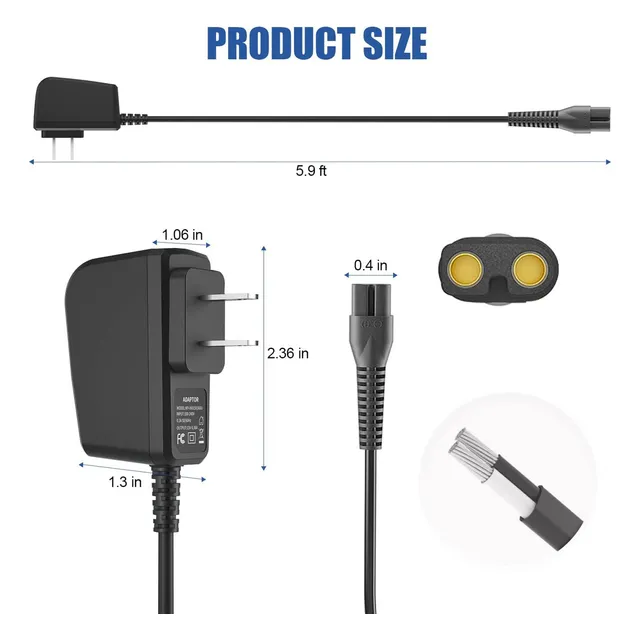 3.5v Cabellado De Cabello Cargador Para Wahl Color Pro 9649