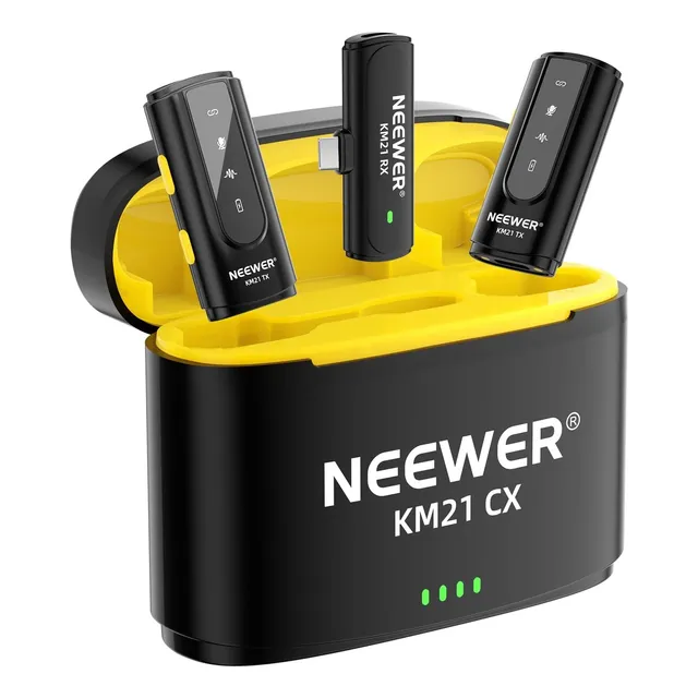Neewer Lavalier Wireless Micrófono P/ 15 Pro Max S24 S23