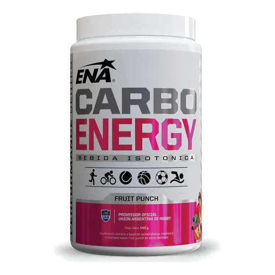 Carbo Energy 540 Gr Ena Bebida Deportiva Isotónica En Polvo Sabor Fruit punch
