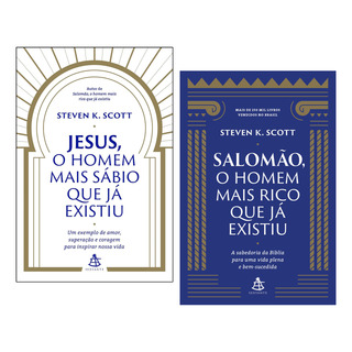 Kit Livro Jesus, O Homem Mais Sábio Que Já Existiu + Salomão, O Homem Mais Rico Que Já Existiu Kit Livro Jesus, O Homem Mais Sábio Que Já Existiu + Salomão, O Homem Mais Rico Que Já Existiu