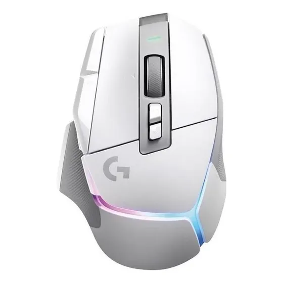Mouse gamer de juego inalámbrico recargable Logitech GSerie G G502 X Plus white
