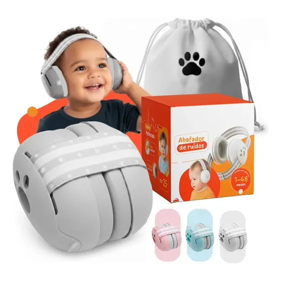 Abafador de ruído infantil ajustável