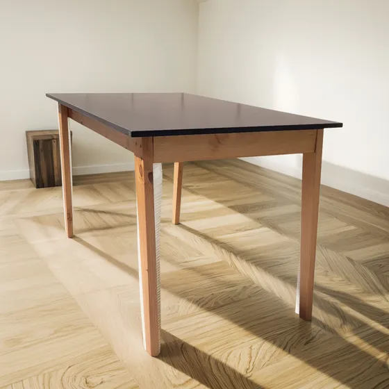 Mesa Tulip Roble Dakar 1.40 X 0.80 Tapa Melamina Pata Mad