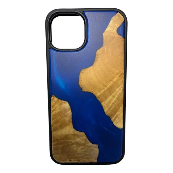 Case Madera Y Resina Para iPhone 13 Estuche Freecell