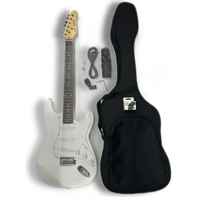 Kit Guitarra Eléctrica H. Marvin Stratocaster Wh/wh Last-32