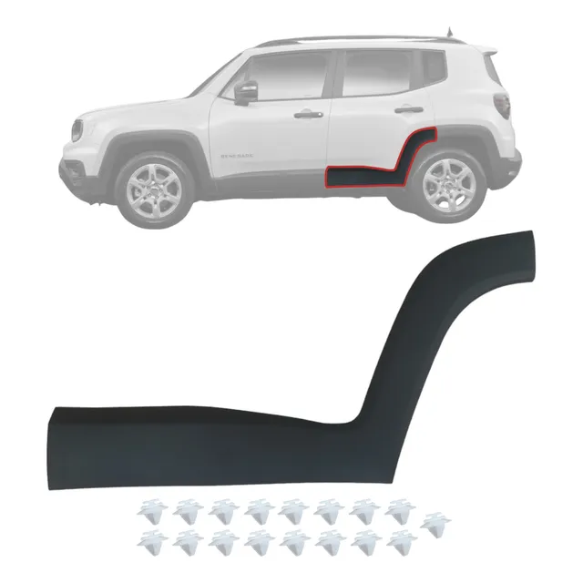 Moldura Friso Lateral Porta Traseira Jeep Renegade Esquerdo
