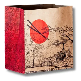Saco Papel Kraft Oriental G S/alça 30x32x19cm C/100 Saco Papel Kraft Oriental G S/alça 30x32x19cm C/100