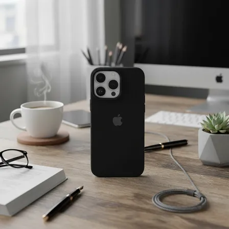 Capa P/ iPhone 14 Pro Max C/ Logo Da Maçã Silicone Premium