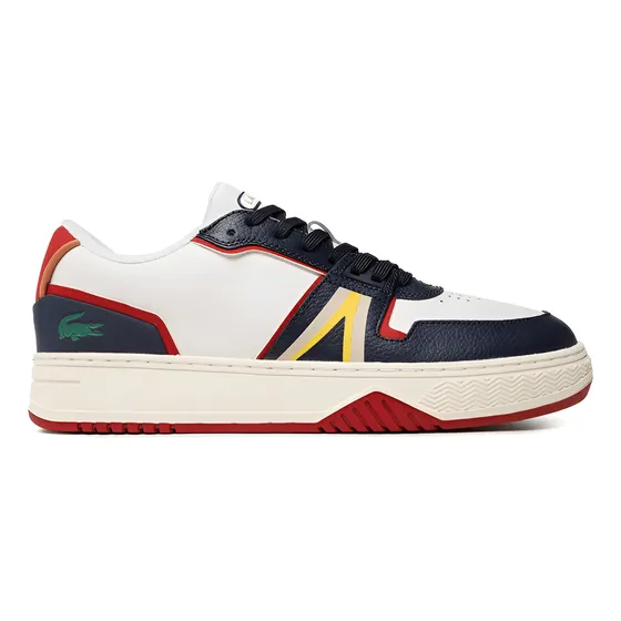 Tenis Lacoste L001 222 Para Hombre Color Blanco Y Azul