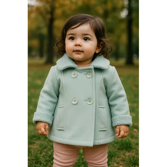Campera Bebé Tapado Grecia Verde Claro Peponas