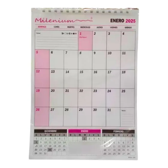 Planificador Almanaque Mensual Calendario Vertical 32x45