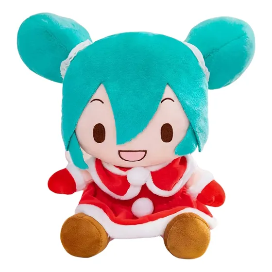 Peluche Hatsune Miku Traje Navideño 21cm