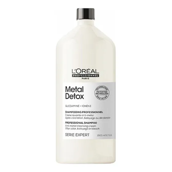 Shampoo L'oréal Professionnel serie expert metal detox en botella de 1500mL 1 unidad