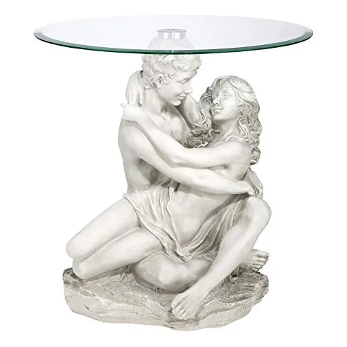 Design Toscano Mesa Auxiliar In The Arms Of Romance Acabado