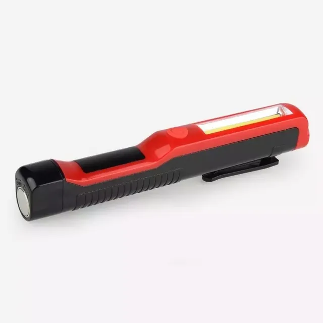 Linterna Led Cafini Con Iman A Pilas 1cob+1led 3 Modos Linterna Luz Blanco