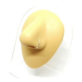Piercing Argolla 11mm Para Nariz Nostril De Plata Ley .925 Piercing Argolla 11mm Para Nariz Nostril De Plata Ley .925