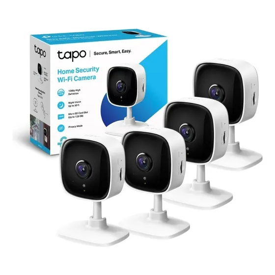 Kit 4 Cámaras Wifi Tp-link Tapo C100 Full Hd Visión Nocturna