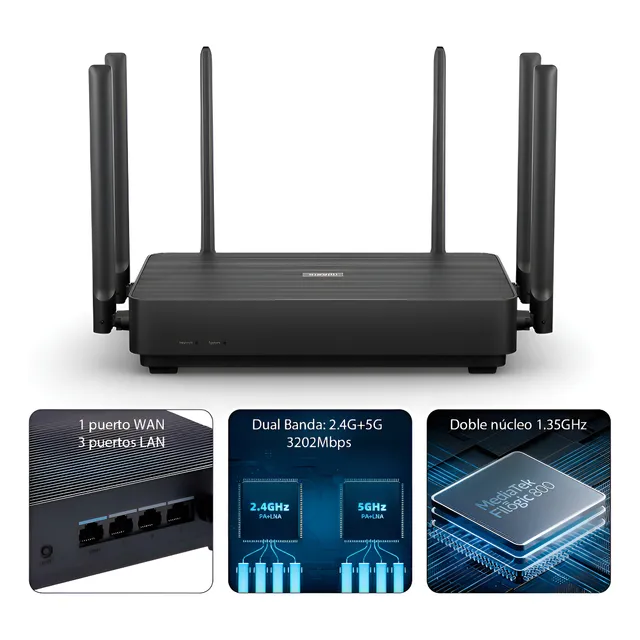 Xiaomi Router Ax3200 Eu Wifi6 2.4/5g 3200mbps Mesh
