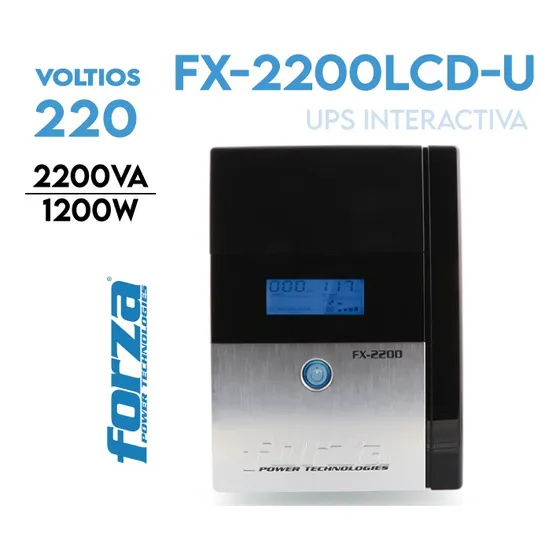 Ups  Forza Fx-2200lcd  2200 Va 8 Salidas