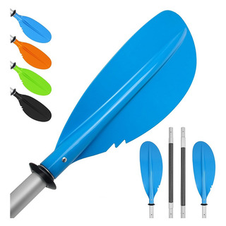 Remo De Aluminio Para Kayak, 222 Cm, Azul Remo De Aluminio Para Kayak, 222 Cm, Azul