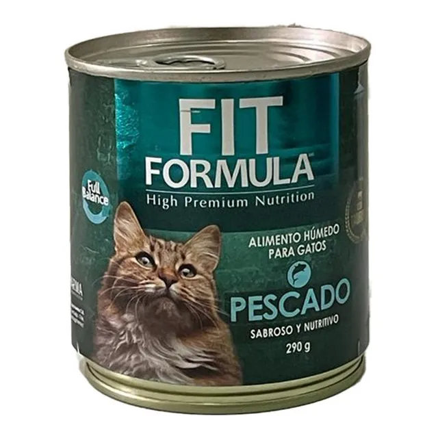 Alimento Gato Pescado Fit Formula Premium 290 G X 6 Unidades