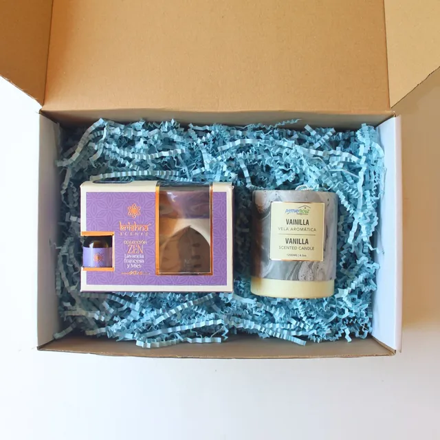 Box Regalo Aromaterapia: Set Difusor + Vela Aromática
