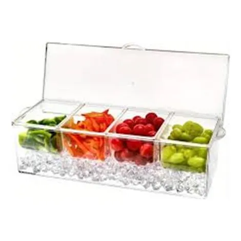 Dispensador / Hielo Acrilico De Vegetales Hogar Cocina Chef