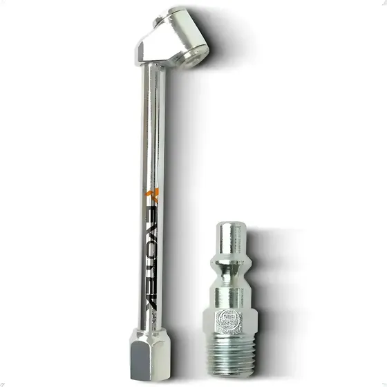 Bico De Ar Encher Pneu P/ Mangueira E Compressor Pino Engate Carro Moto Bicicleta