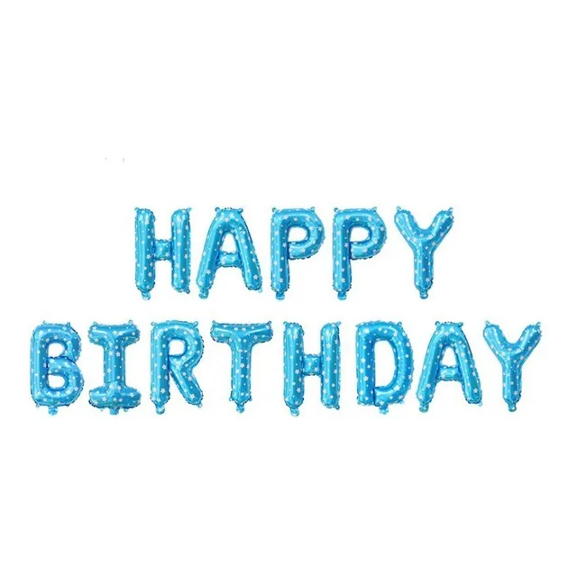 Pack De Globos De Aluminio En Letras Happy Birthday 