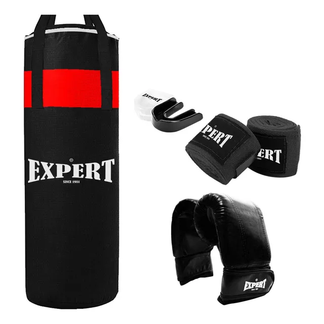 Kit Boxeo Bolsa Completa + Guantes + Bucal + Vendas - El Rey