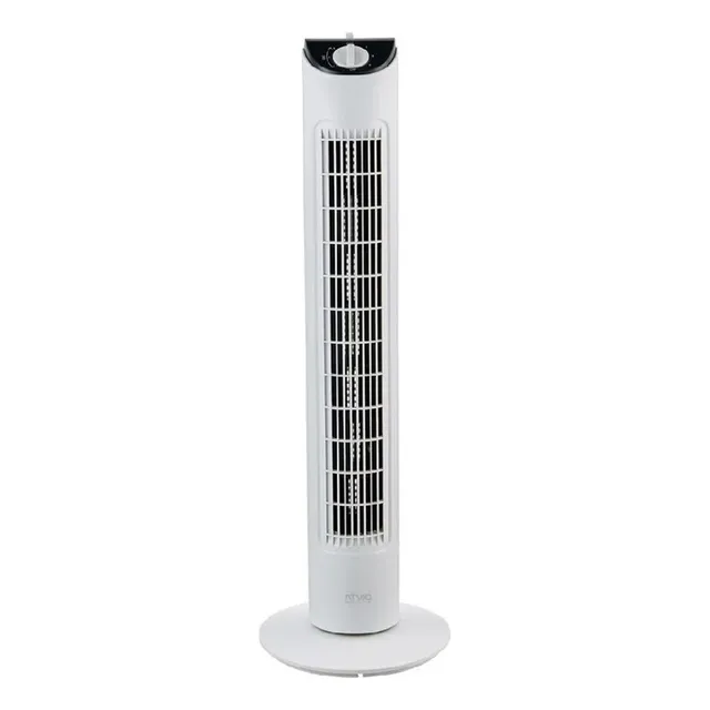 Ventilador De Torre Atvio Blanco 3 Vel Temporizador 81cm Cantidad De Aspas 1 Aspas Negro Diámetro 35.56 Cm Frecuencia 60 Hz Material De Las Aspas Plástico
