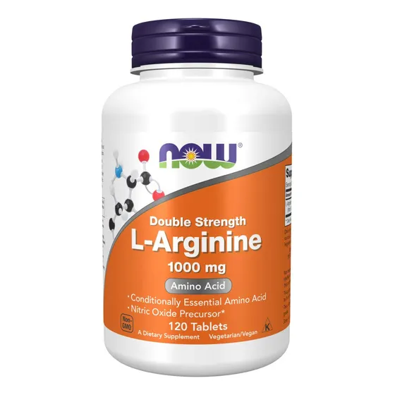 Supplement Now L-arginina, 1000 Mg, Precursor De Óxido Nítri