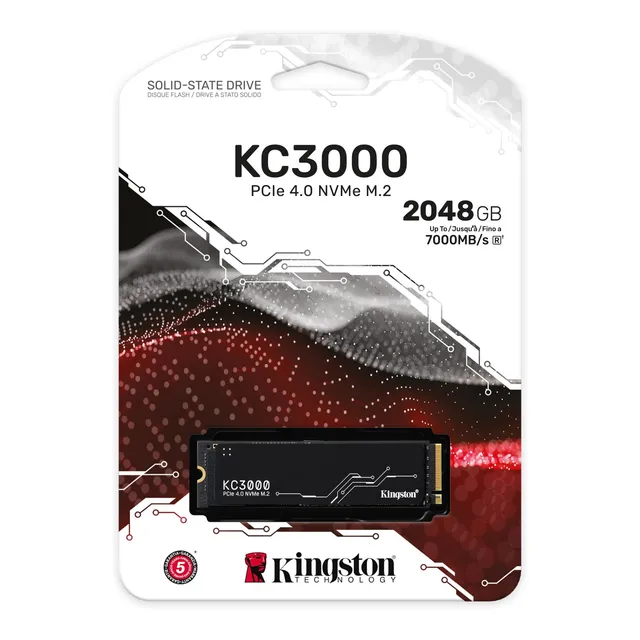 Disco Solido Kingston Kc3000 2tb Pcle 4.0 Nvme Ssd M.2 Color Negro