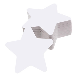 100 Recortes De Estrellas Blancas De Papel Para Decoración 100 Recortes De Estrellas Blancas De Papel Para Decoración