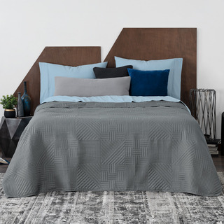 Colcha Pinsonic Queen Size Soft-tex | Edredón Ligero (1 Pieza) Color Gris Colcha Pinsonic Queen Size Soft-tex | Edredón Ligero (1 Pieza) Color Gris