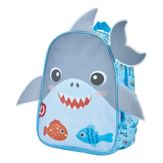 Mochila Escolar Animales Filgo Babypak Modelo Tiburon Color Azul