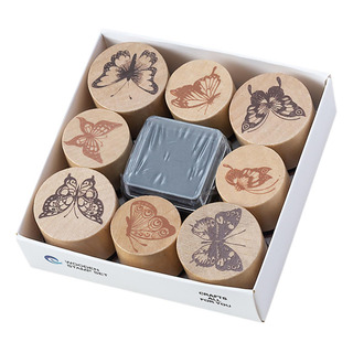 Juego De Sellos De Madera For Hacer Tarjetas, Mariposa Juego De Sellos De Madera For Hacer Tarjetas, Mariposa