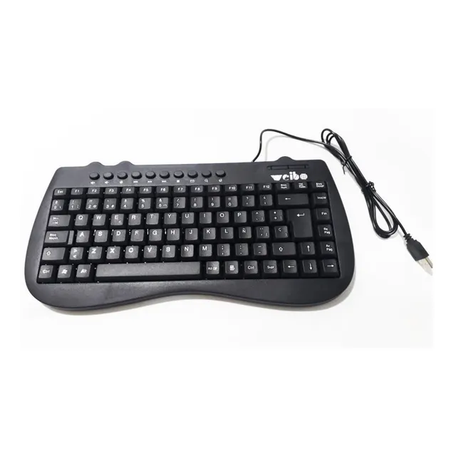 Teclado Inteligente Weibo Alambrico Usb Español Letra Ñ 770