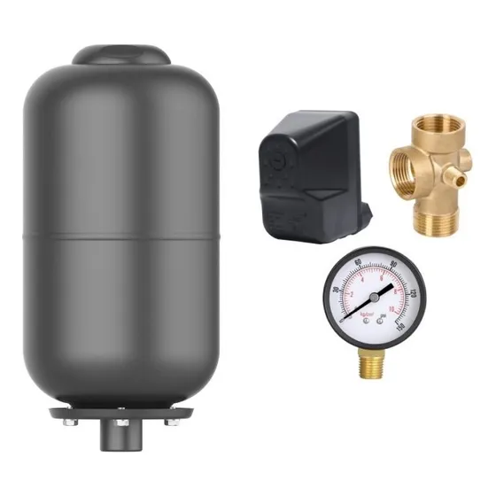 Pulmon 5 Litros Leo Con Kit Instalacion Para Bomba De Agua
