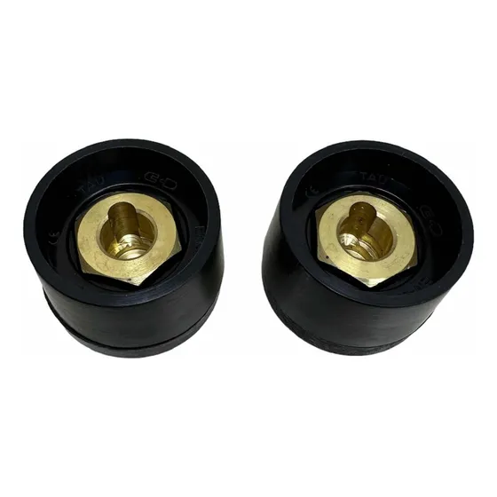 Conector Dinse Hembra P/máquina De Soldar (par)