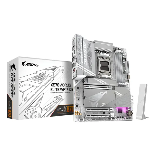 Motherboard X870 A Elite Wifi7 Ice Gigabyte Am5 Ddr5 Color Blanco