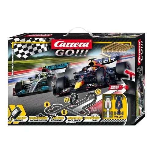 Carrera Go Pista De Carreras Eléctrica 1:43 Max Performance Color Negro | Cuotas sin interés