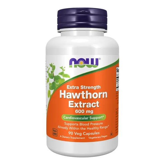 Extracto De Espino Blanco De Supplements Now Foods, 600 Mg,