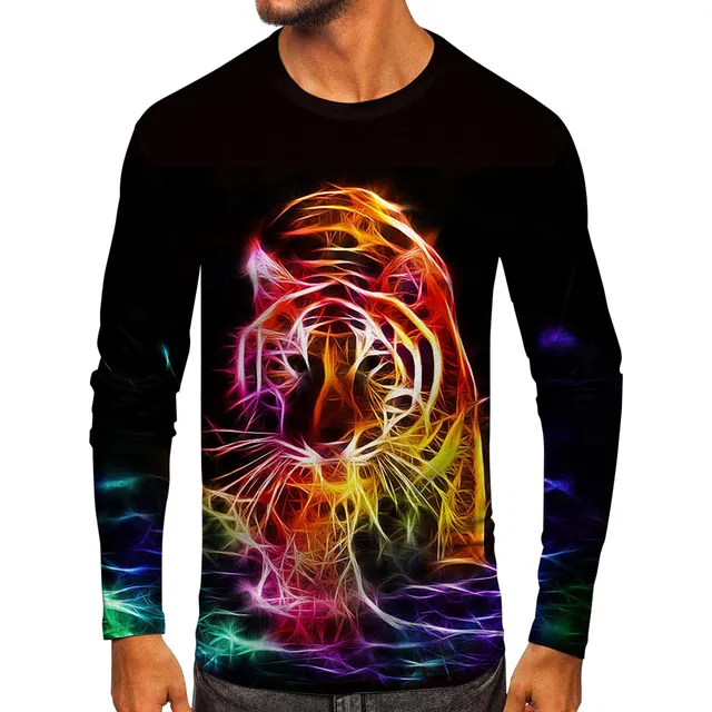 Camisa Manga Larga Para Hombr Novedad Grafico Hipster Hip