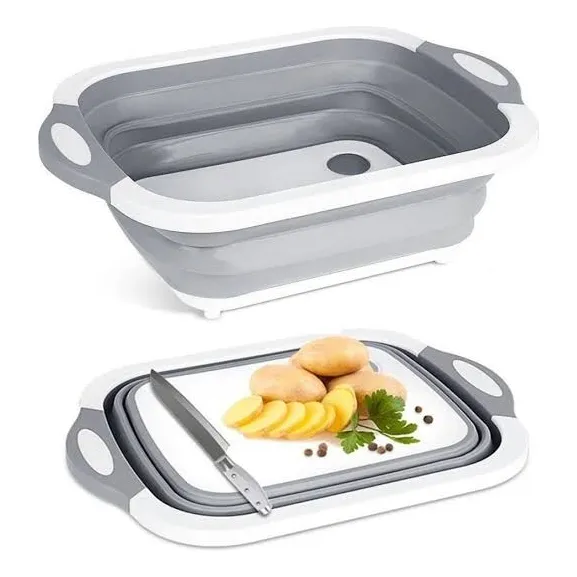 Tabla De Picar Plegable 3 En 1 Para Cocina Multifuncional
