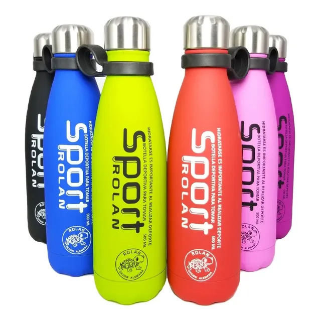 Botella Termica Deportiva Termo Acero Medio Litro 500 Ml 