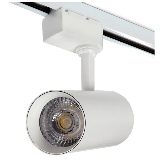 Lampara Led Track Light 40w Para Riel 2 Vias Blanco Y Negro