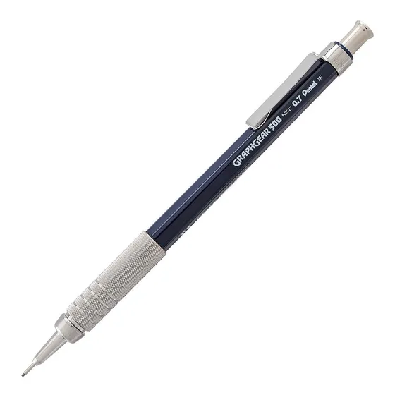 Lapiseira Profissional Pentel Graphgear 500 - 0.7mm cor Azul