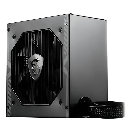 Fuente de poder para PC MSI MAG A650BN 650W negra