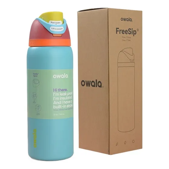 Garrafa Esportiva Original De Aço Owala Dual Drink